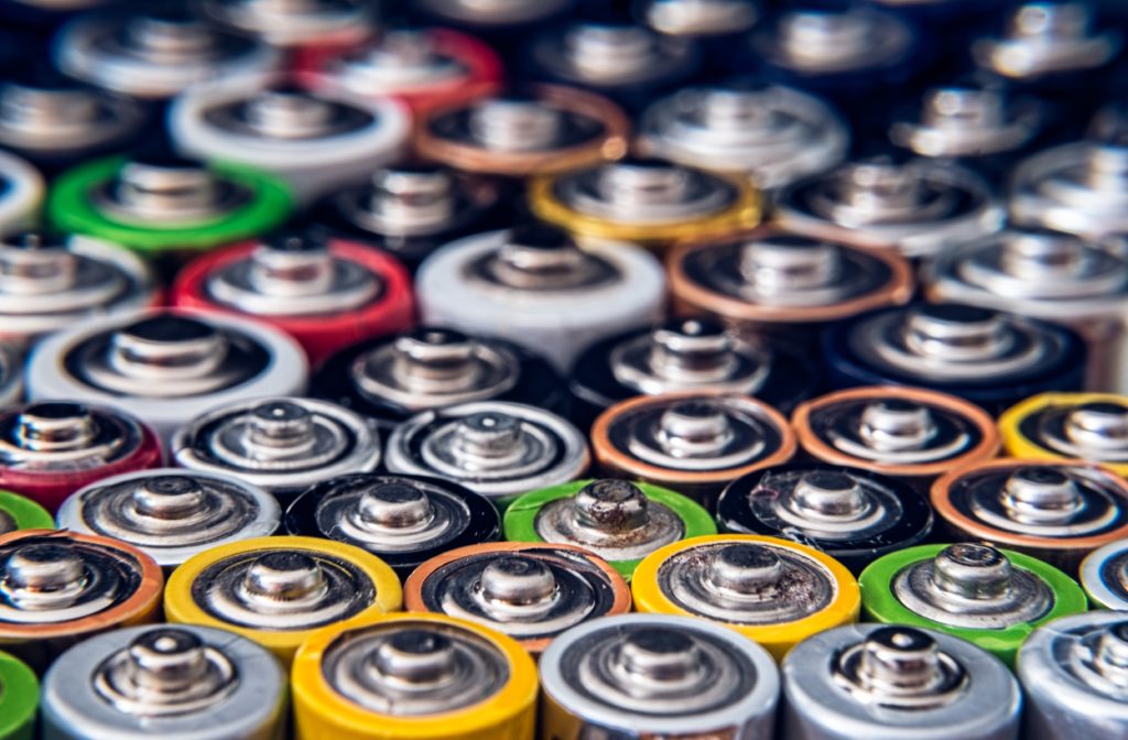 a lot of batteries