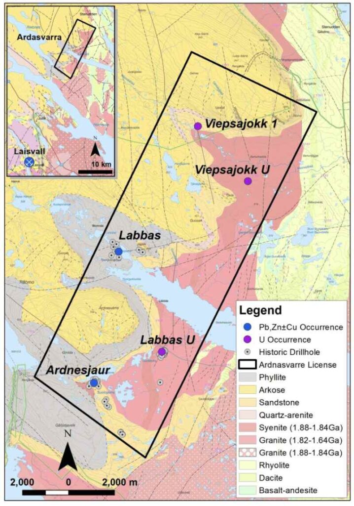 District-Metals Ardnasvarre Mineral License