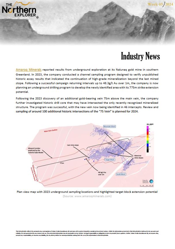 The Northern Explorer 04/24 industry news