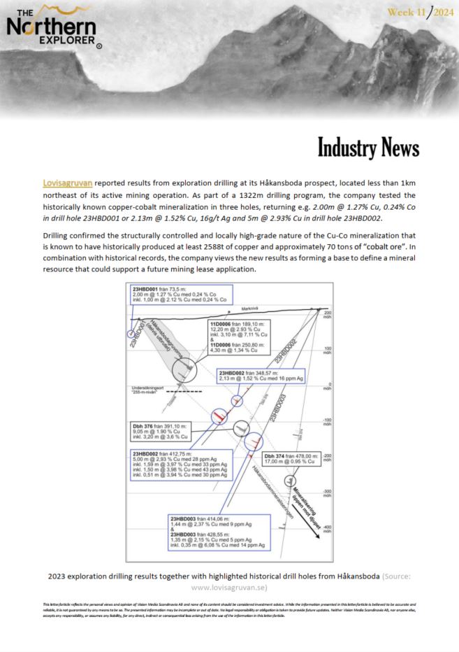 The Northern Explorer 11/24 industry news