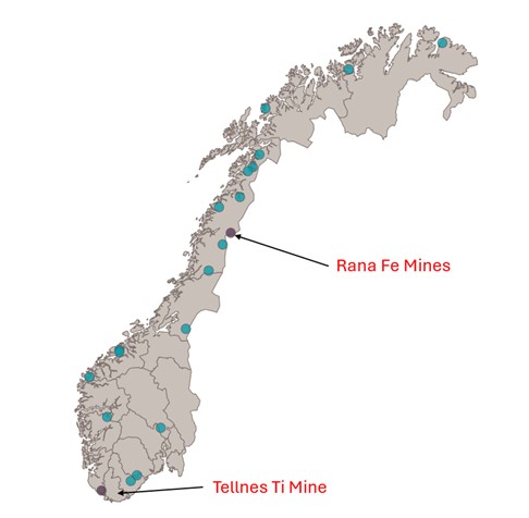 Active Mines in Norway