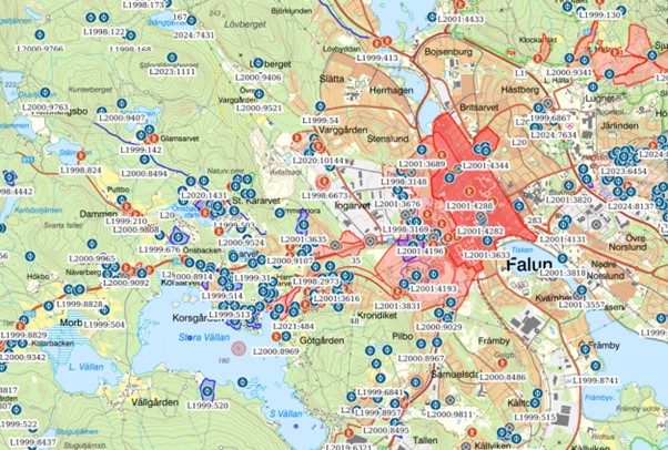 Example of different protected sites. Source: (app.raa.se)