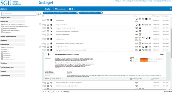 GeoLagret interface. Source: (apps.sgu.se)